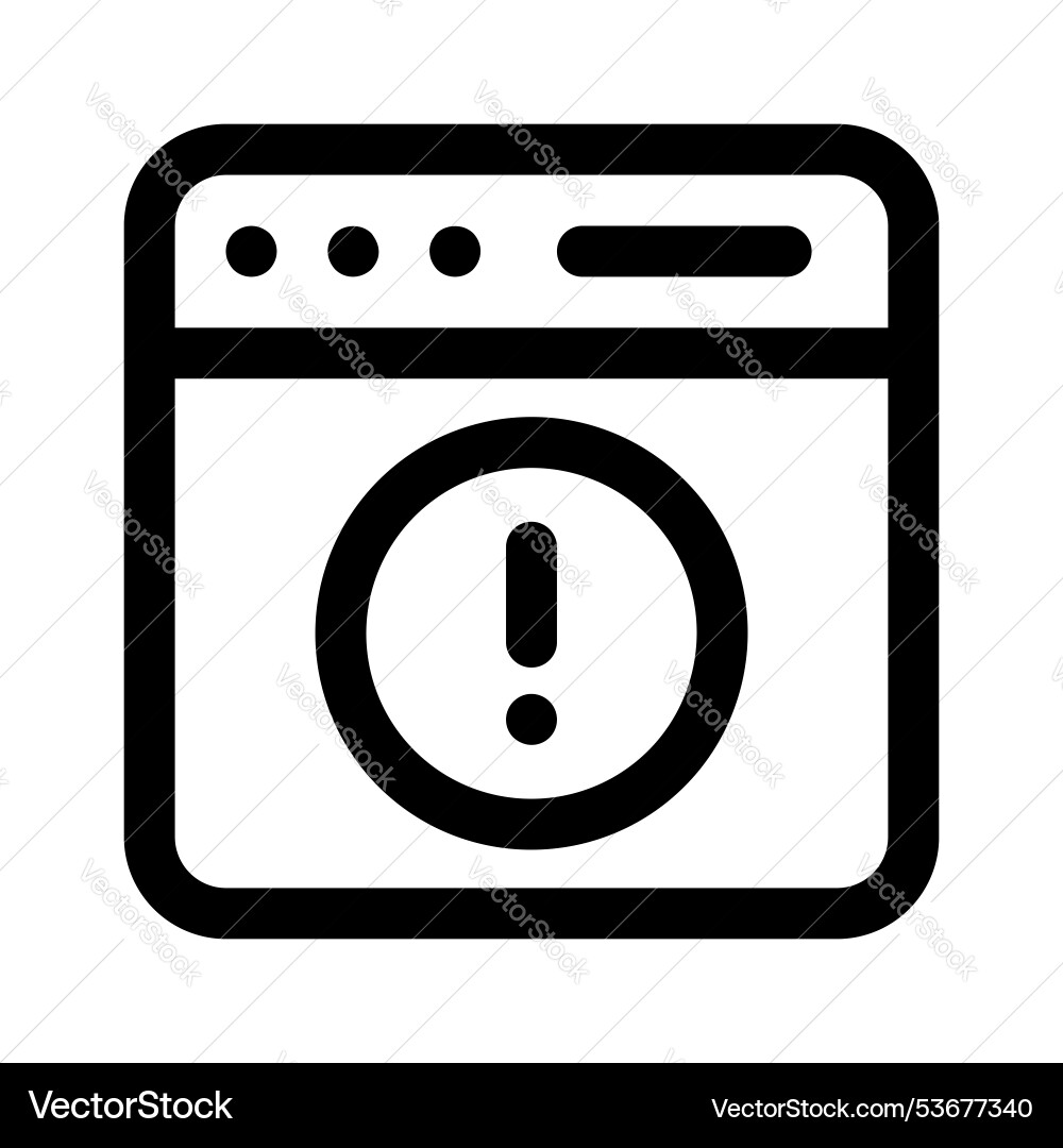 Web error vector image