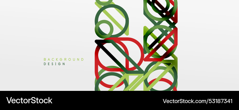 Abstract background - colorful circle lines Abstract background - colorful circle lines Vector Image