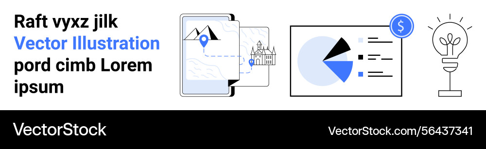 Digital data visualization with mobile maps Digital data visualization with mobile maps vector image