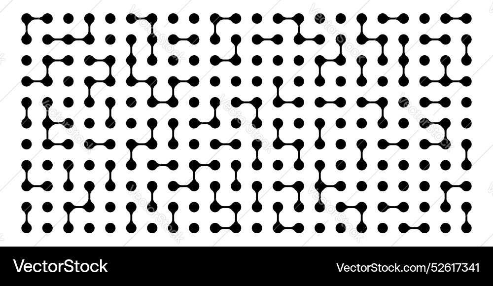 Geometric pattern of interconnected blobs and dots Geometric pattern of interconnected blobs and dots vector image