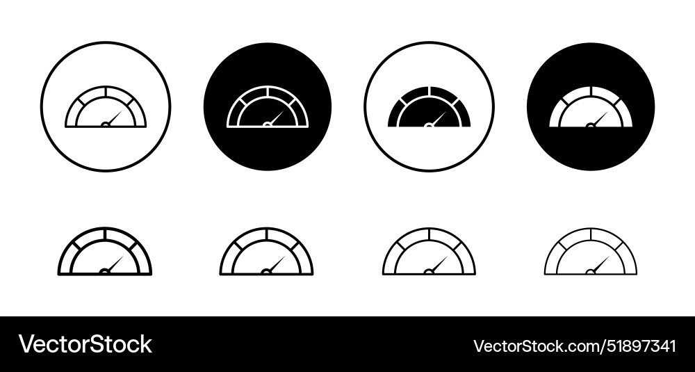 Performance indicator icon set collection for web Performance indicator icon set collection for web Vector Image