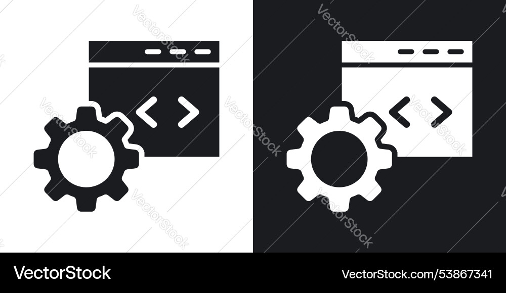 Web development icon set Vector Image