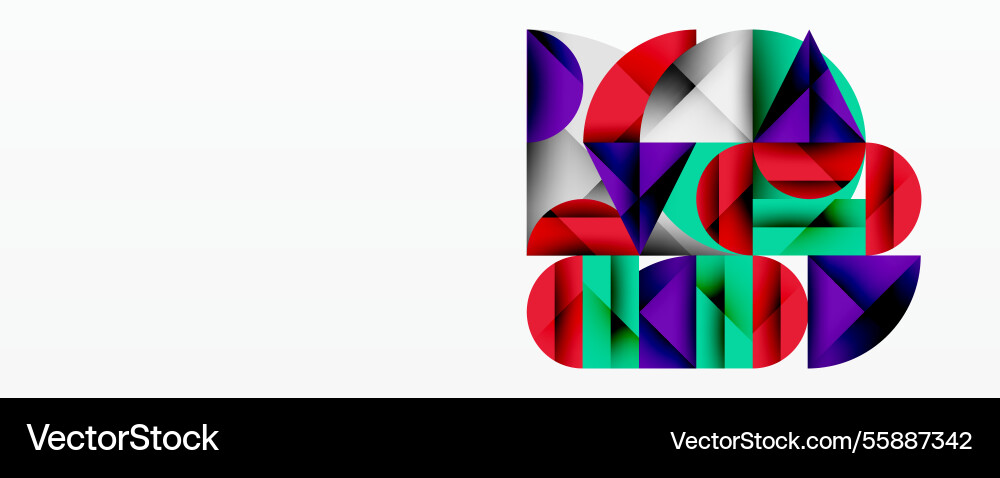 Abstract geometric design with intersecting Abstract geometric design with intersecting Vector Image