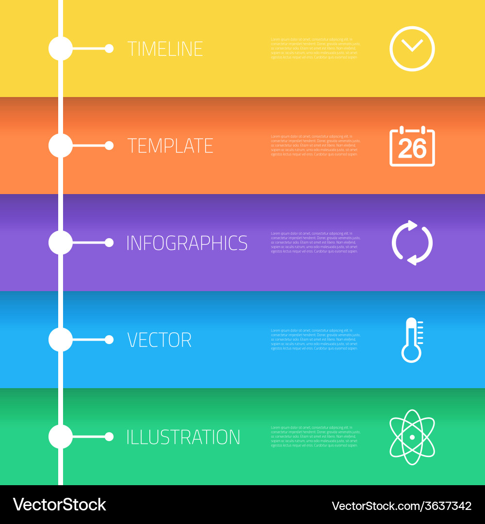Web infographic timeline template layout vector image