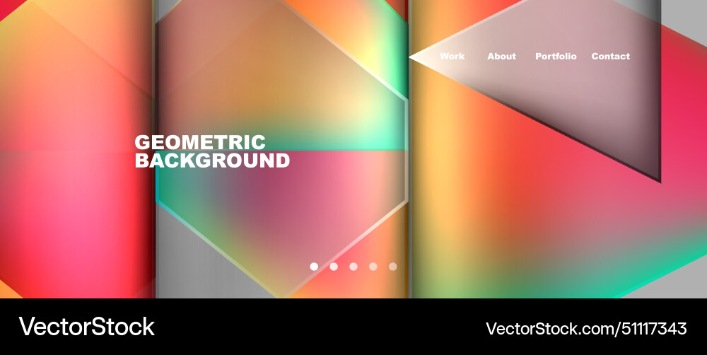A colorful geometric background with triangles A colorful geometric background with triangles vector image