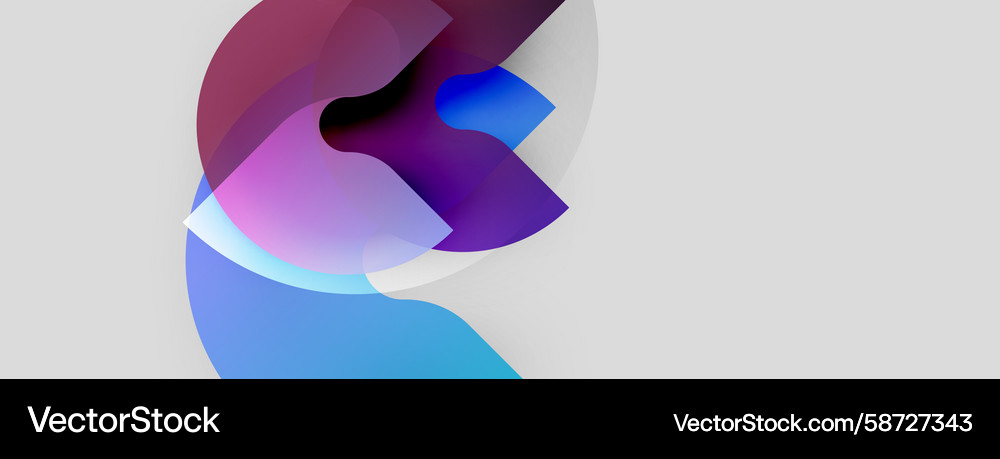 Abstract fluid shapes overlap creating vibrant Abstract fluid shapes overlap creating vibrant Vector Image