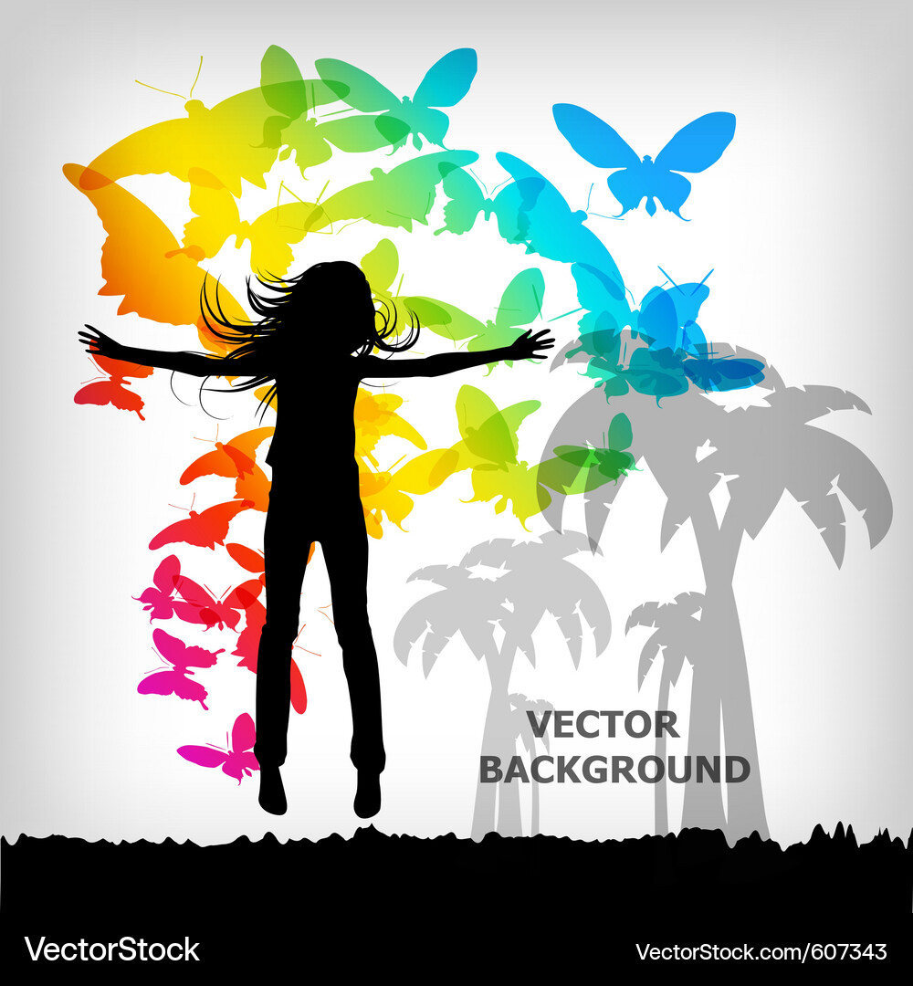 Colorful Square Background - Abstract Pattern Vector Image
