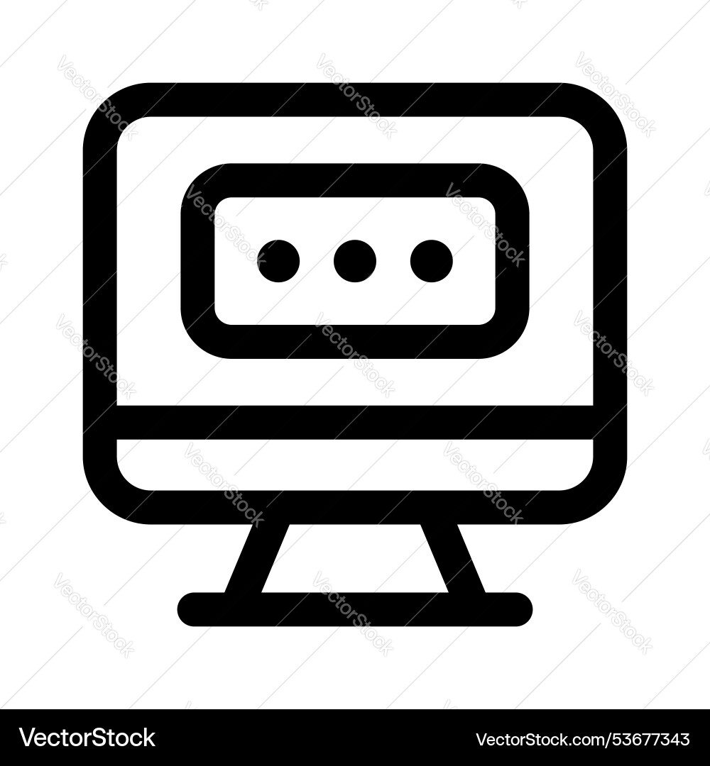 Computer password vector image