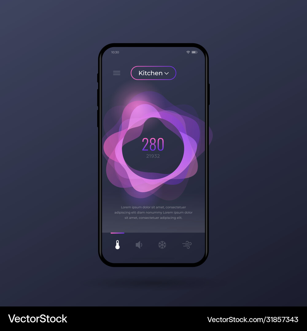 Dashboard ui and ux kit control center design vector image