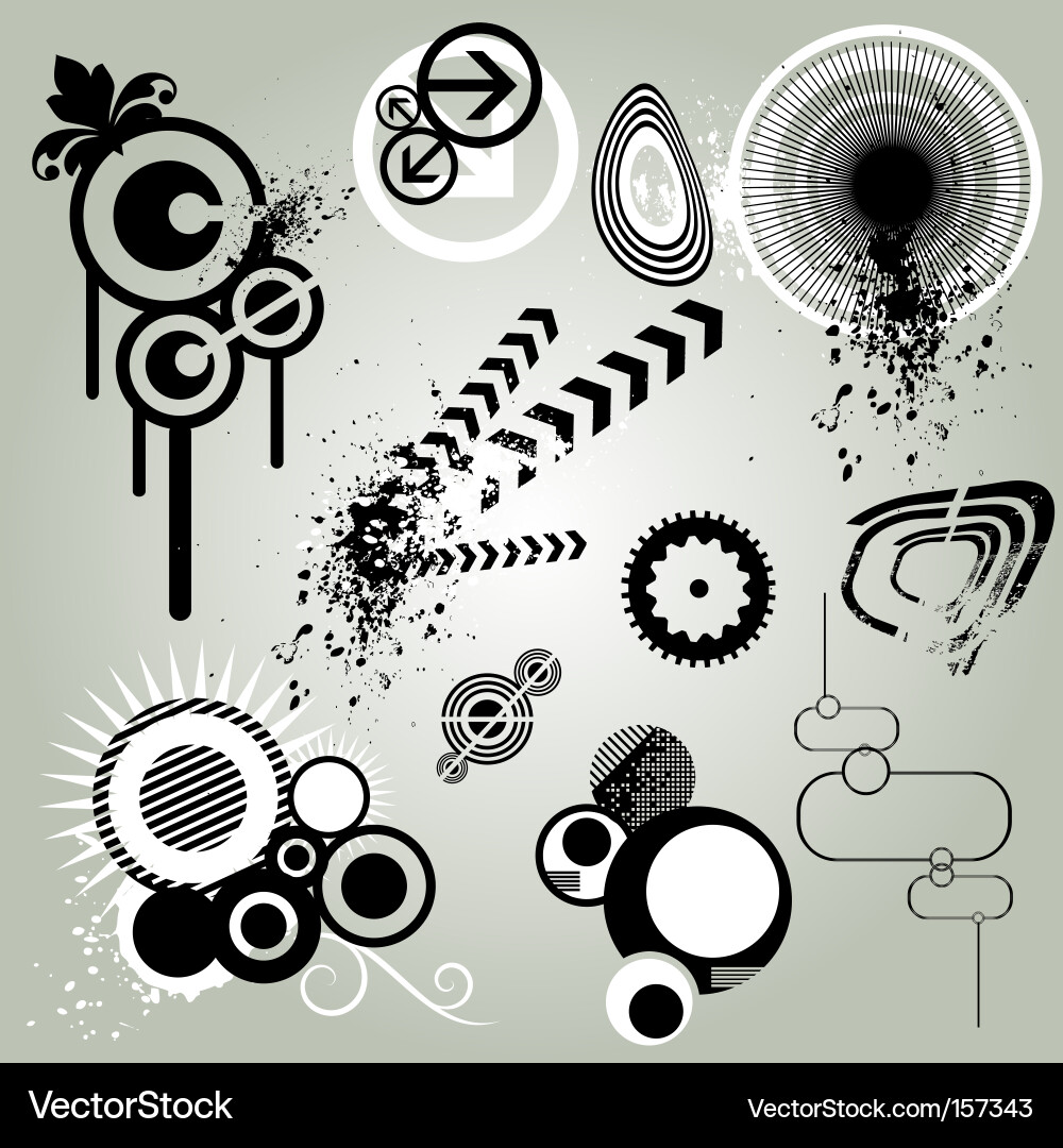 Retro design element vector image