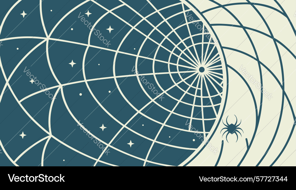 Abstract geometric web pattern interconnected vector image