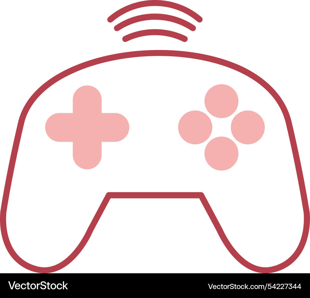 Controller line fill icon Vector Image