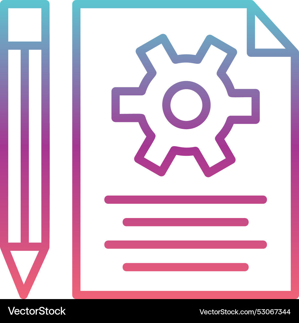 Development line gradient design vector image