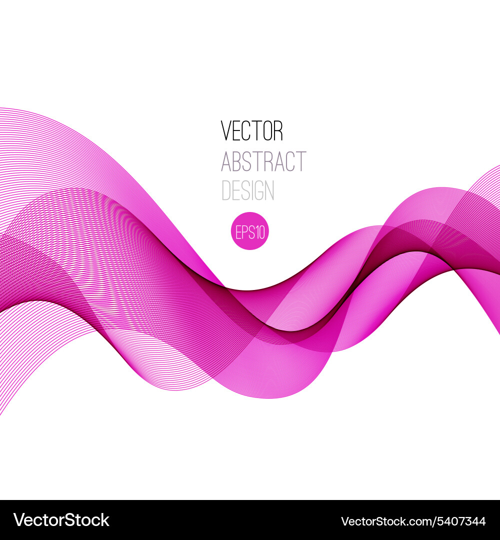 Glatte Wellenstromleitung abstraktes Header Layout Vektorbild