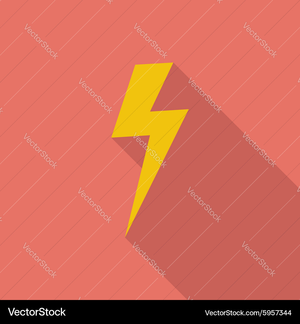 Lightning single icon Vector Image