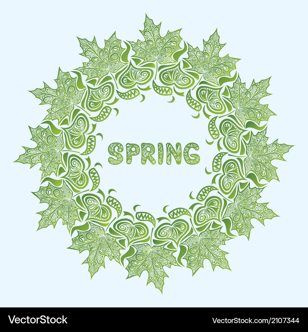 Nature pattern background spring Vector Image