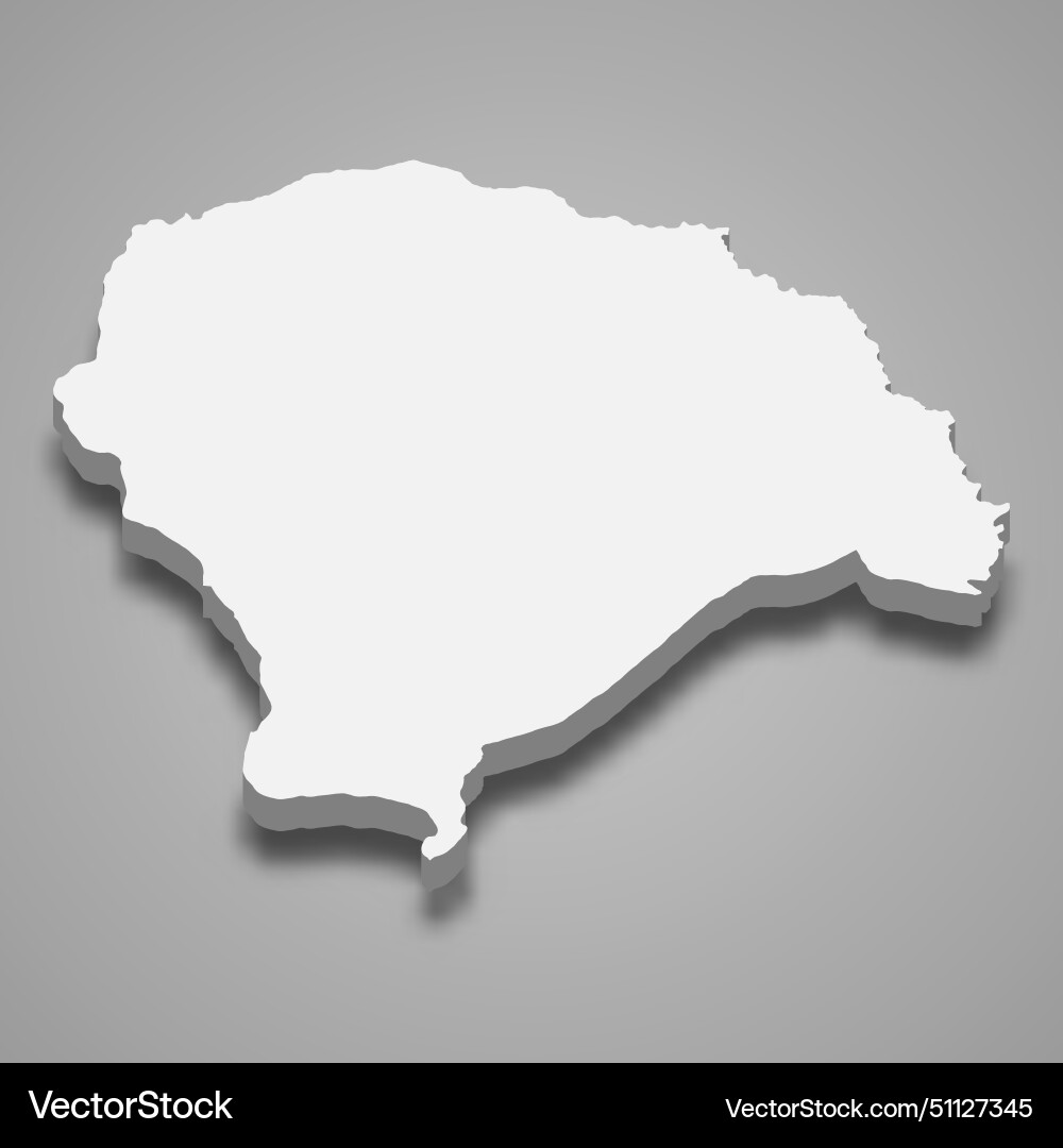3d isometric map of yamoussoukro is autonomous 3d isometric map of yamoussoukro is autonomous vector image