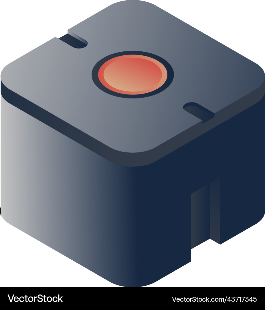 On and off button knob for switching monitoring On and off button knob for switching monitoring vector image
