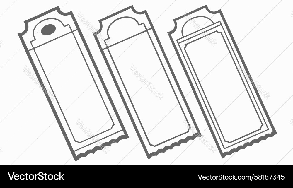 Plain Bookmarks & Tags Vector Image