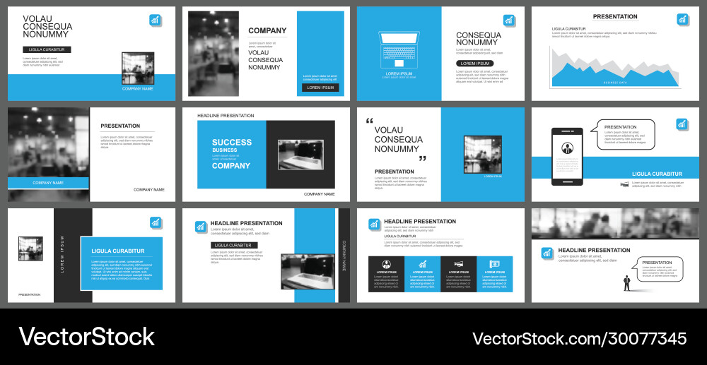 Presentation and slide layout template design Presentation and slide layout template design Vector Image