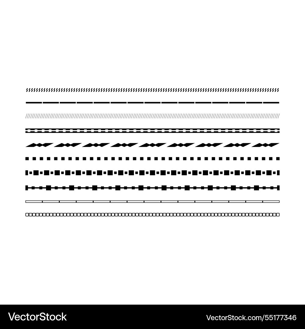 Border frame icon divider horizontal line shape Border frame icon divider horizontal line shape vector image