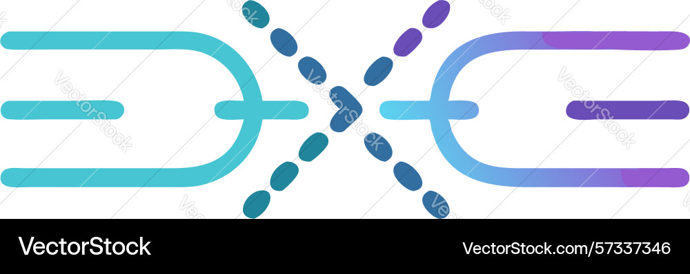 Complex interconnection network or blockchain Complex interconnection network or blockchain vector image