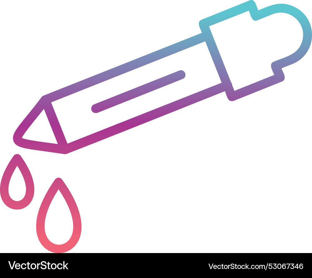Dropper line gradient design Vector Image