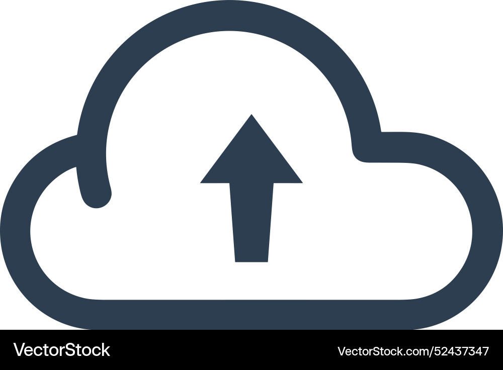 Cloud storage icon symbol image of the database Vector Image