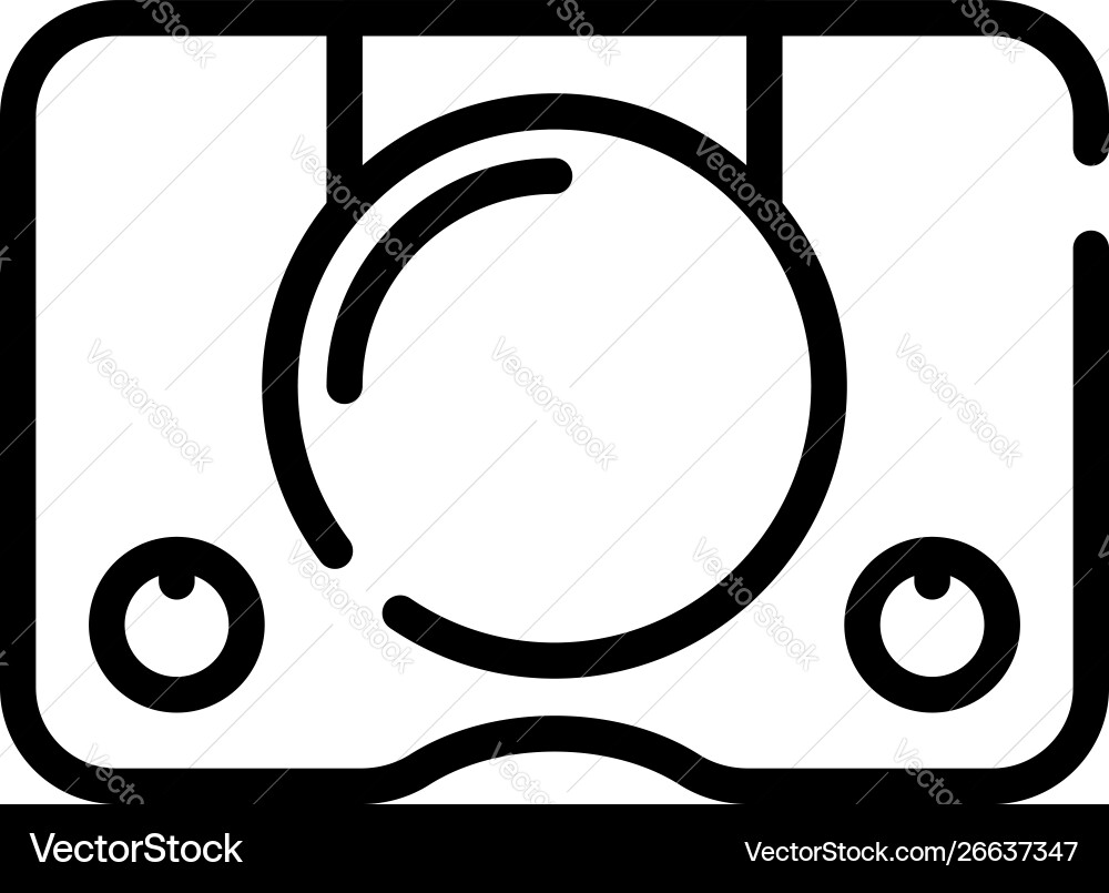 Digital game console icon outline style Digital game console icon outline style vector image