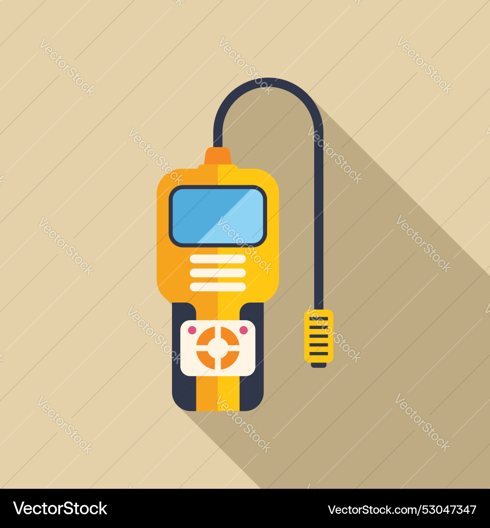 Gas detector device detecting leak with sensor Gas detector device detecting leak with sensor vector image