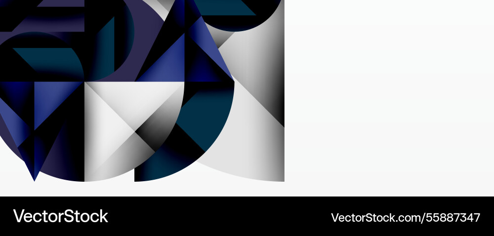 Modern abstract composition with layered circles vector image