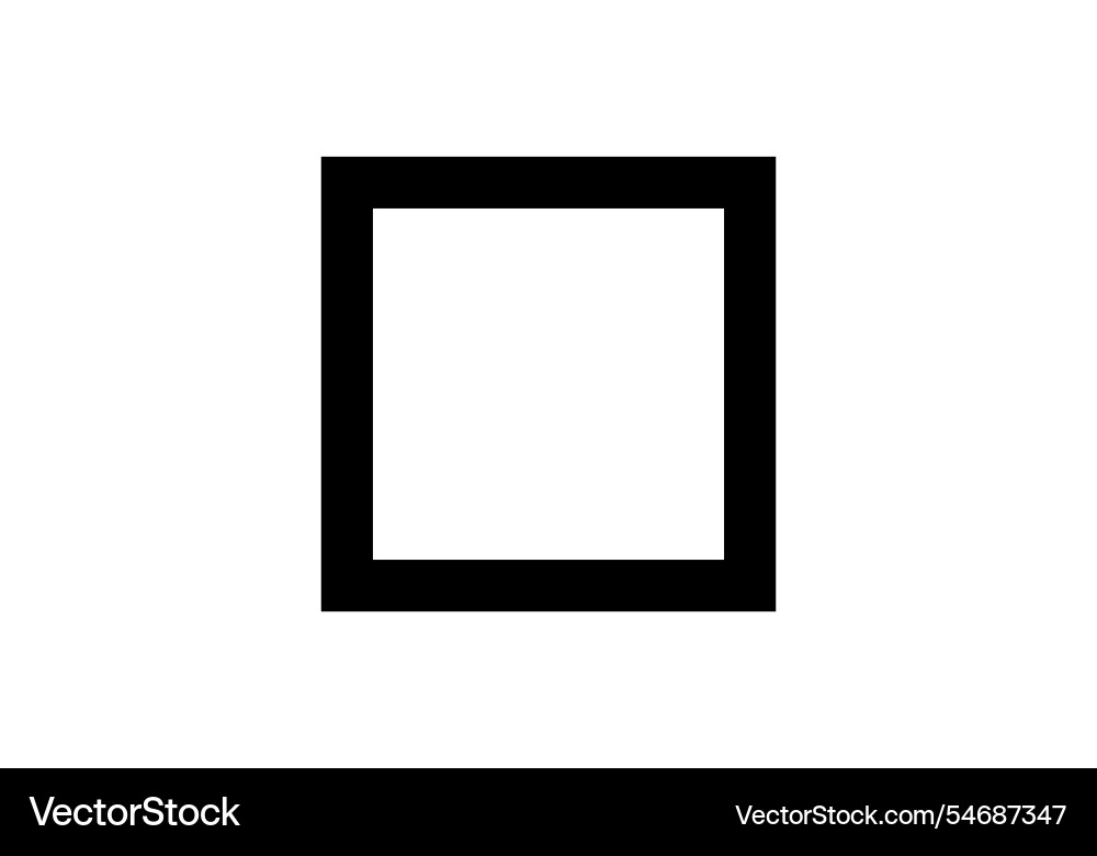 Simple checkbox icon for ui design vector image