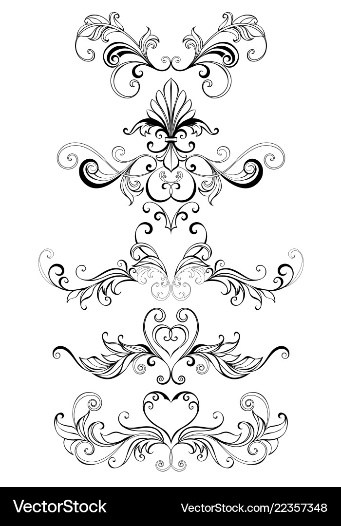 Elegant Scroll Frame vector image