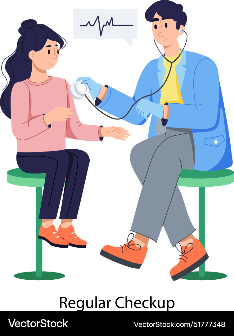 Regular checkup Vector Image