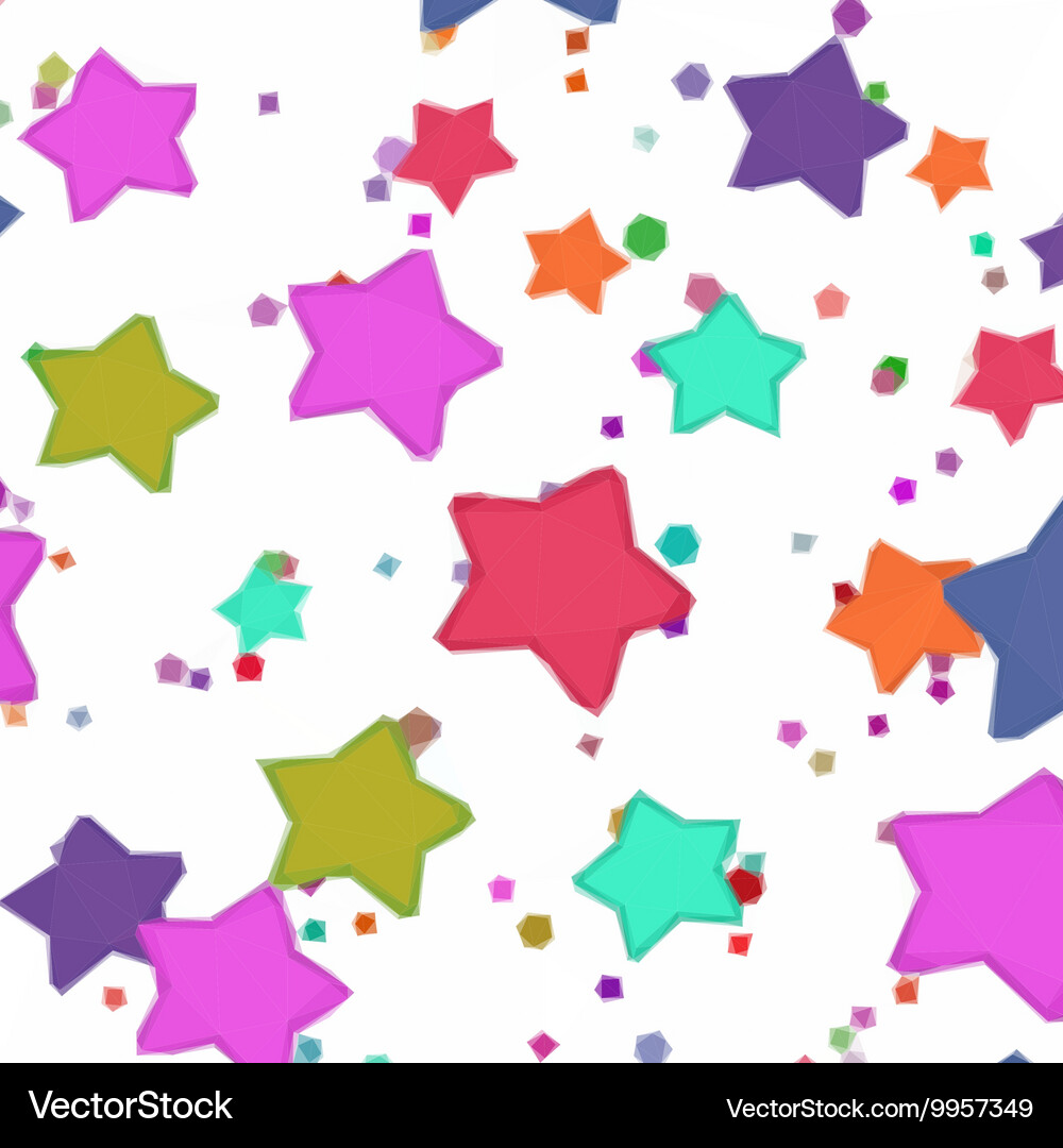 Abstract pattern colorful stars Vector Image