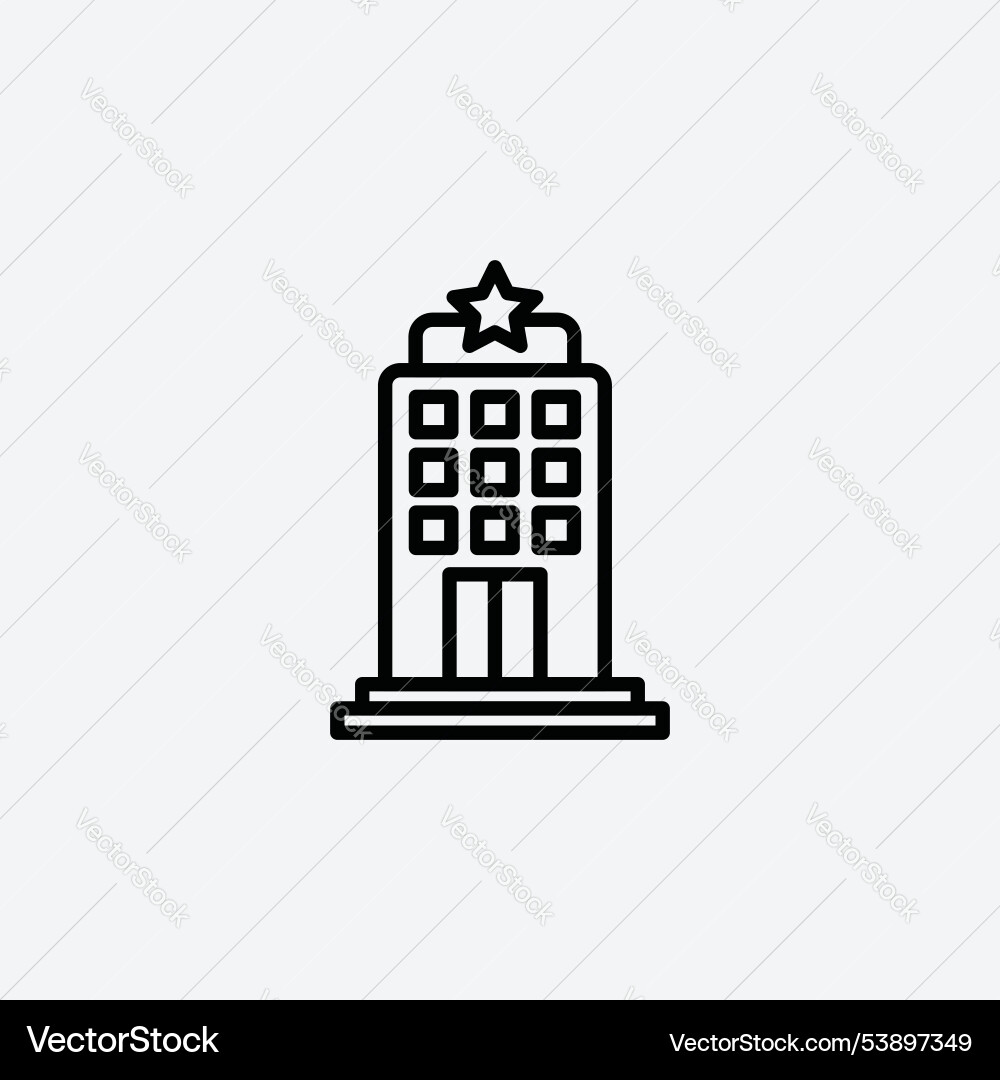 Hotel icon set Royalty Free Vector Image - VectorStock