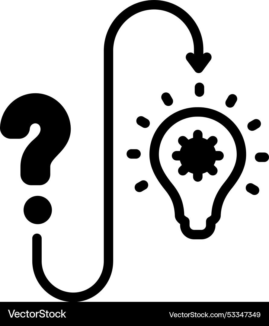 Problem solving vector image