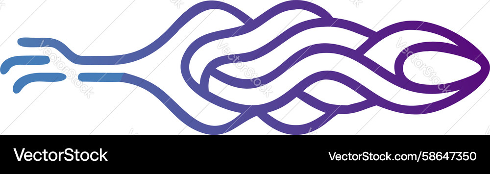 Fluid Lines Abstract Motion Vector Image