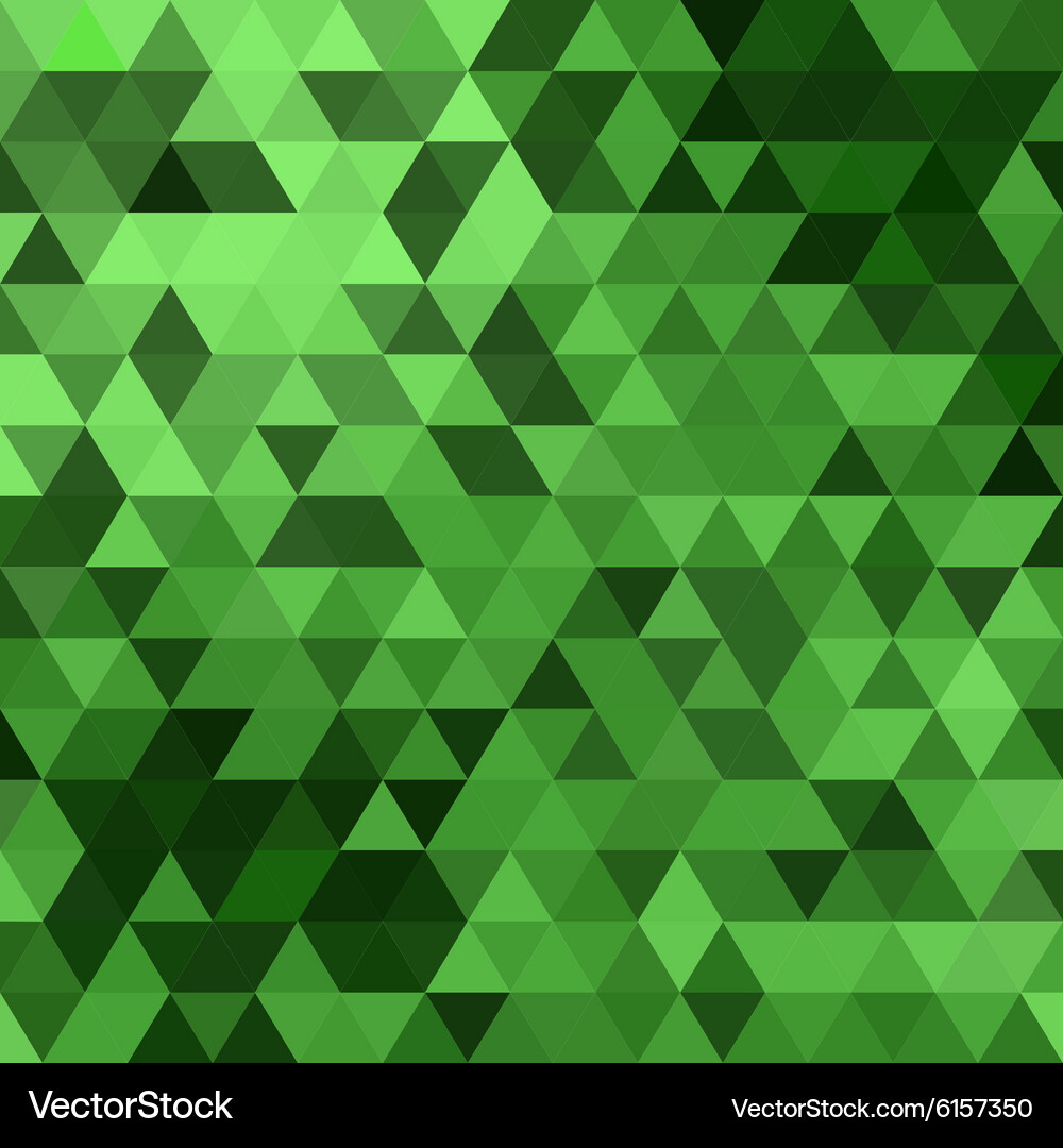 Triangles green Vector Image