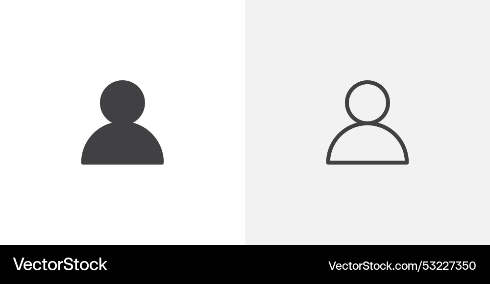 User icon flat and simple set design Vector Image