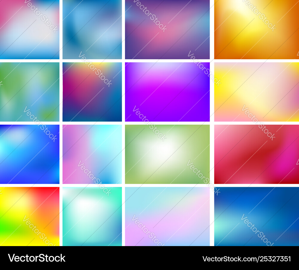Abstract Blurred Color Gradient vector image