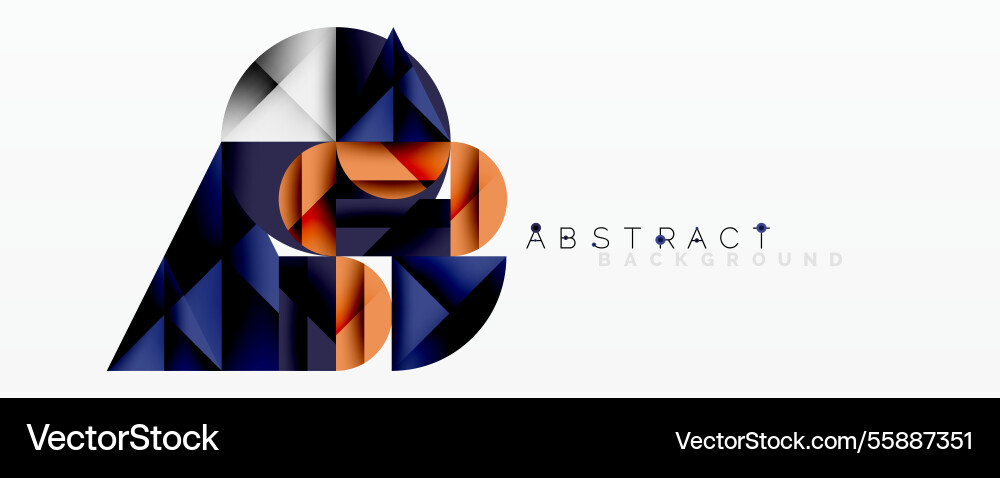 Abstract geometric design with intersecting Abstract geometric design with intersecting Vector Image