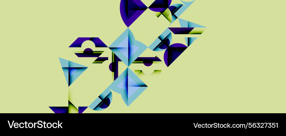 Abstract geometric shapes overlap creating Abstract geometric shapes overlap creating vector image