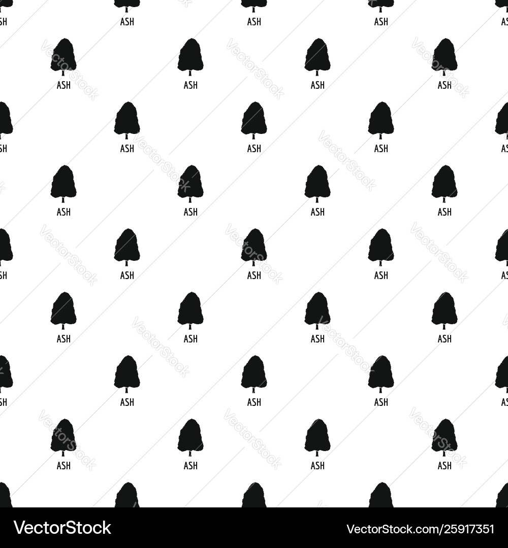Ash tree pattern seamless Ash tree pattern seamless vector image