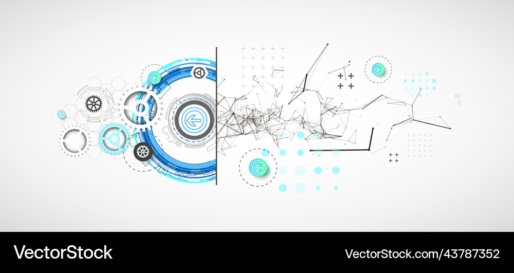 Abstract background on technological Abstract background on technological vector image