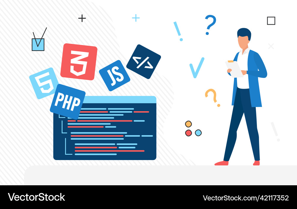 Benutzererfahrung und Interface-Programmierdesigner vektorbild