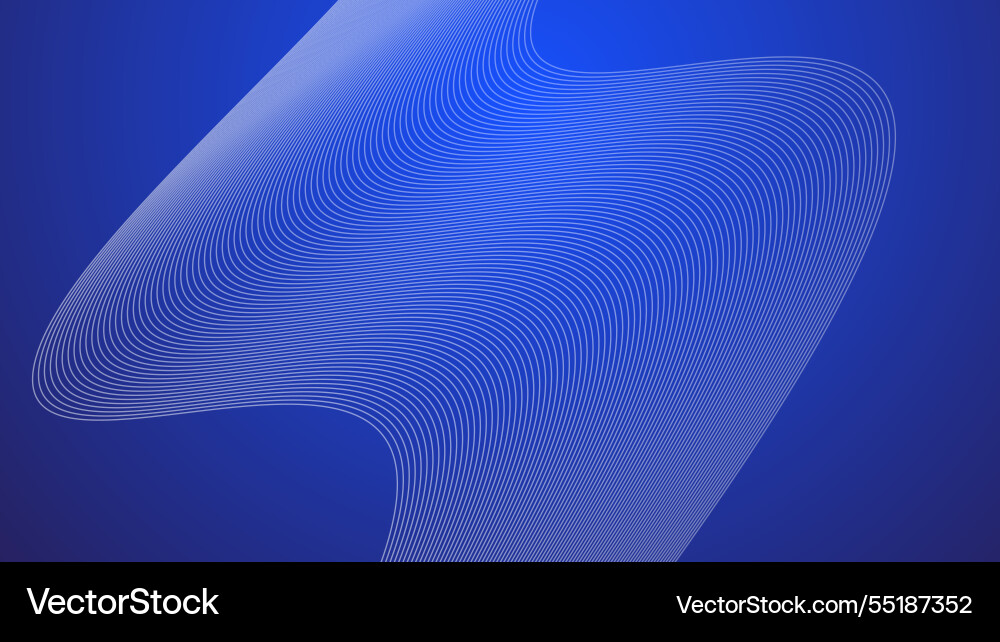 Bue wavy curve line abstract background Vector Image