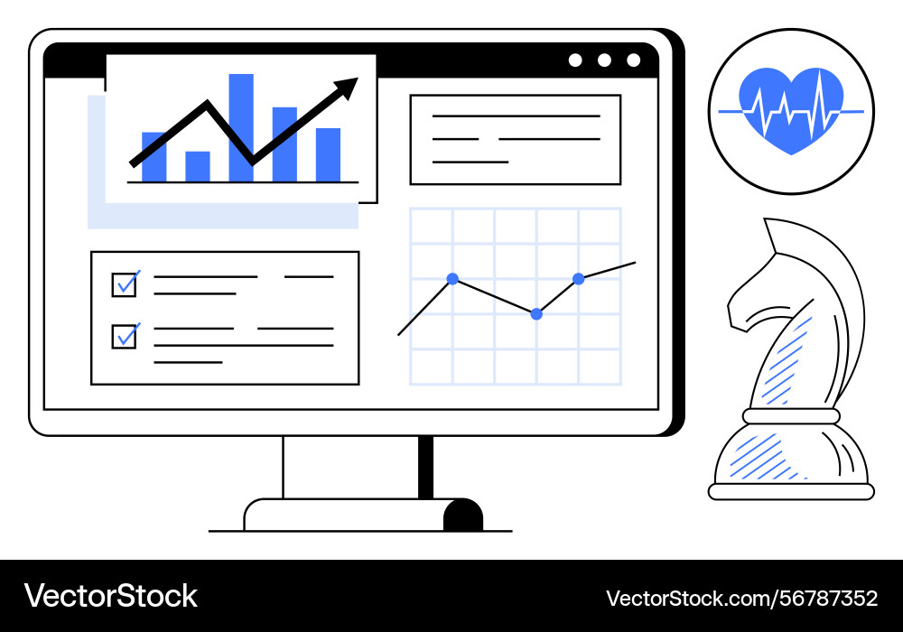 Data analytics dashboard with graphs health Data analytics dashboard with graphs health vector image