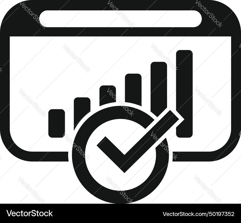 Insight web graph icon simple data Insight web graph icon simple data Vector Image