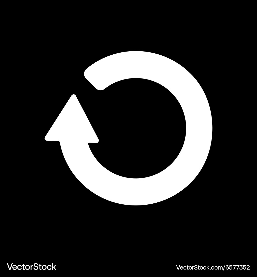 Refresh icon loading symbol flat Vector Image
